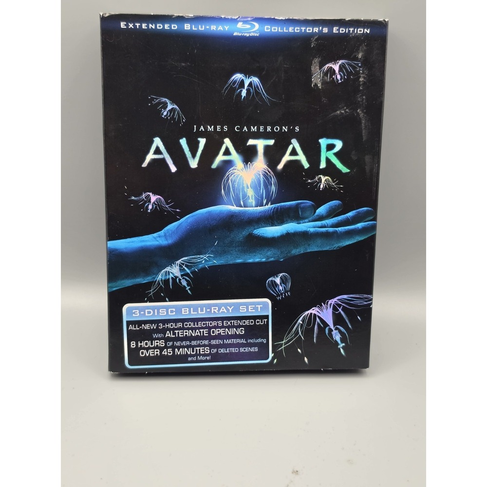 Avatar Extended Collector's Edition 3-Disc Blu-ray Digibook James Cameron 2010